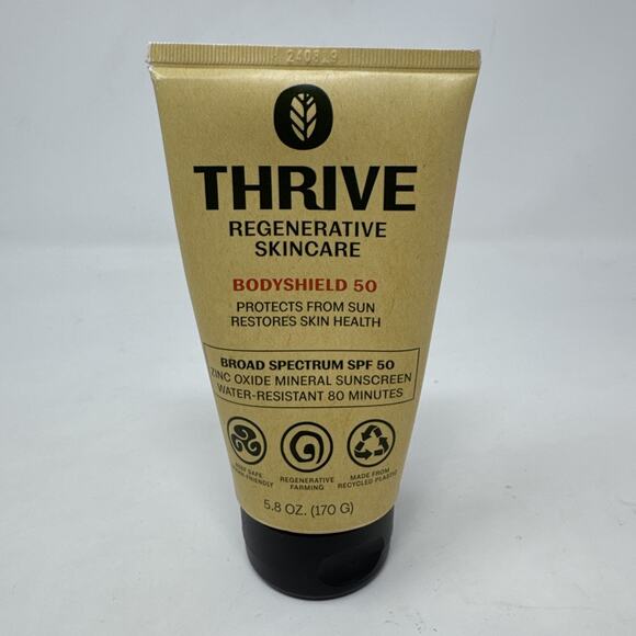 Thrive Regenerative Skincare SPF 50 Zinc Oxide Mineral Sunscreen 5.8 oz BB 08/27 - Picture 1 of 3